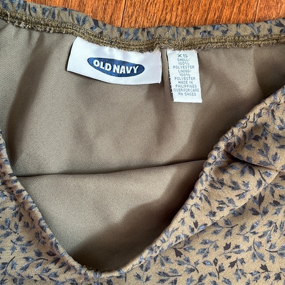 Old navy Green floral skirt XS - Picture 2 of 2